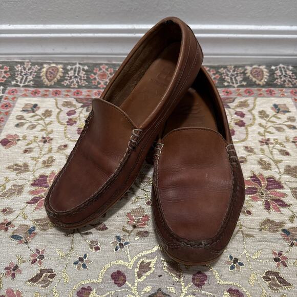 Allen Edmonds Interstate 90 Mens Driving Loafer Shoe Brown Leather size 10 - Picture 2 of 8